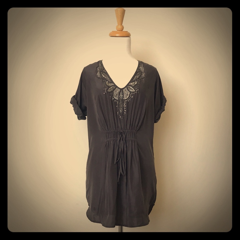 Rebecca Taylor Beaded Silk Tunic